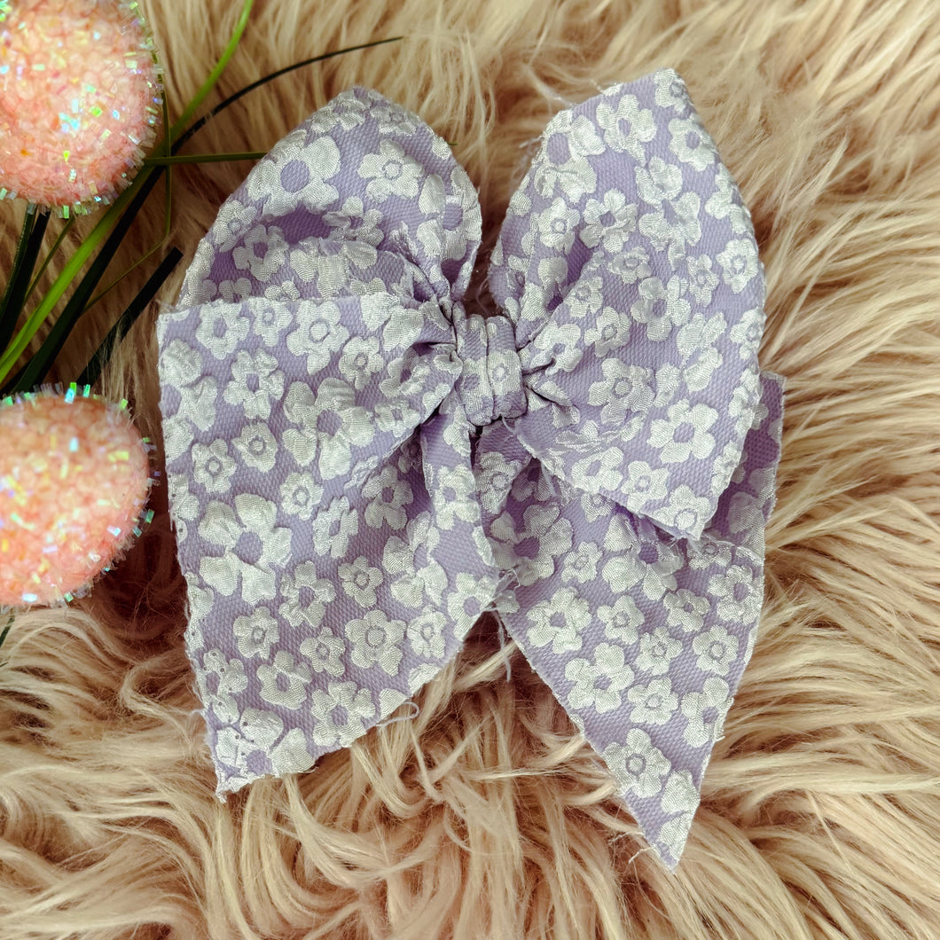 Floral Purple - Fable Bows/Piggies