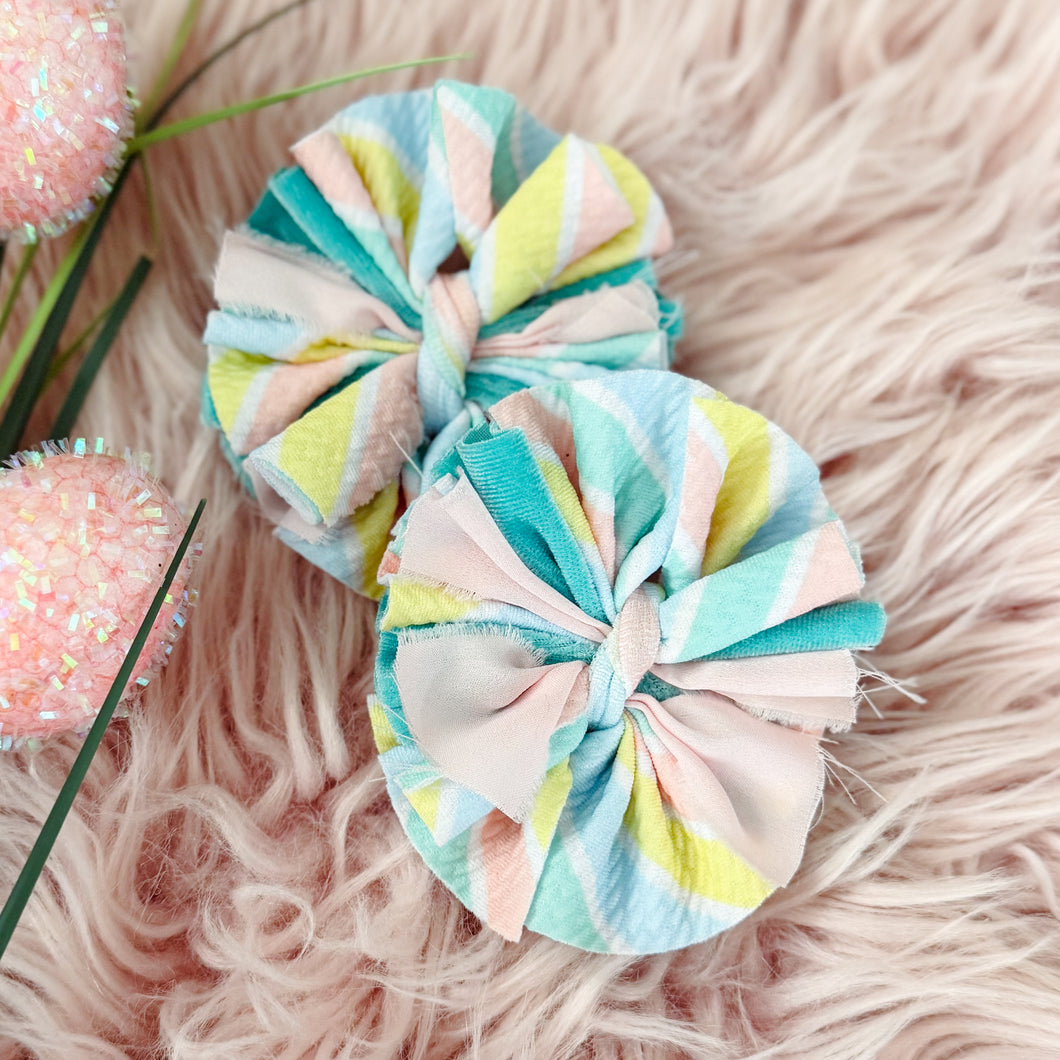 Pastel Spring - Shredded bows/piggies